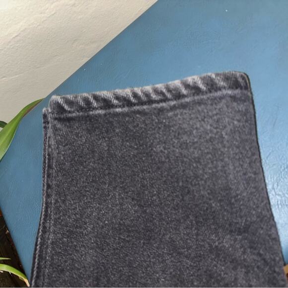 Vintage Lee Black High Waisted Tapered Jeans 16P Petite 80s 90s Made in USA - Picture 7 of 12